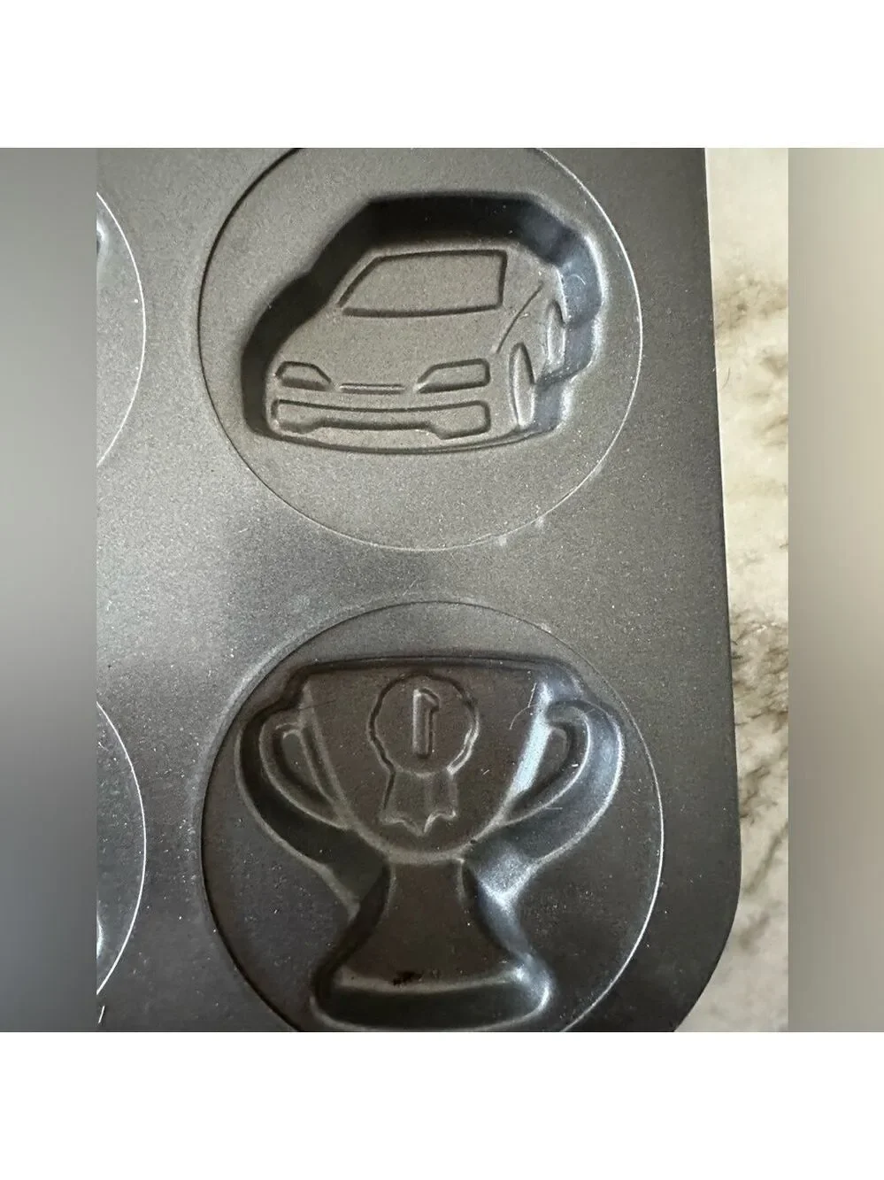 Wilton Ultra Bake 3 12 Cavity Boy Cookie Pan Rocket Jet Car 16.5